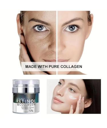 Pure Retinol Cream Wrinkle Cream Retinol Cream For Face Anti Aging Moisturizer With Hyaluronic Acid & Collagen Retinol Face Moisturizer For Firm Skin Anti-Aging & Fade Wrinkles 50 ml - Buy Online on SooperMarket.com