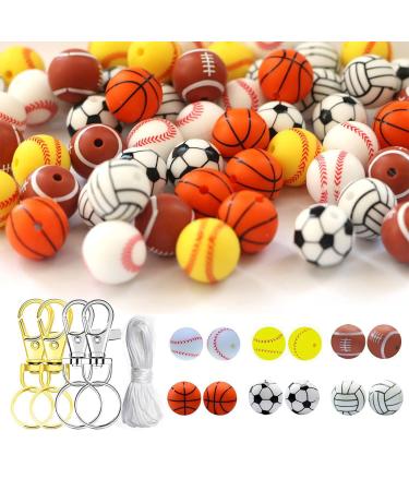 Silicone pearls for babies round star pearls pacifier clip chain pendant free baby pubs toy accessories silicone pearls bracelet key trailer silicone pearls for the silicone suit Two