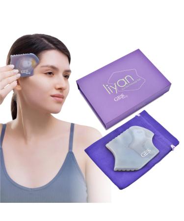 GESS Gua Sha Natural Stone Agate Unique Shape Face Stone for Face Yoga Guasha Stone Double Chin Remover Face Massager Against Wrinkles Lymphatic Drainage Face Face Sculptor
