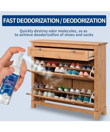 Moukkey Shoe Deodorizer Spray - 2.11 oz Plant-Based Foot Odor Remover | Multi-Purpose Shoe Odor Control for Sneakers, Boots, and Sandals - Buy Online on SooperMarket.com