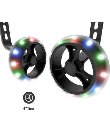 Jetson Electric Bike Spark Light-Up Training Wheels | Motion Activated 4 Inch Wheels for 12-20-inch Bikes | Durable Steel Brackets | Ages 3 - Buy Online on SooperMarket.com