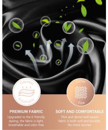 Mikimini Extra Large Black Shower Hoods (2-Pack) - Waterproof Reusable Hair Caps for Men & Women with Bright Green Border - Thick Braids & Double-Layer Design - Buy Online on SooperMarket.com