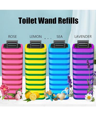 Disposable Toilet Brush with 40 Refills | Effective Toilet Bowl Cleaner Wand Set with Storage Caddy | Effortless Cleaning & Hygiene - Buy Online on SooperMarket.com