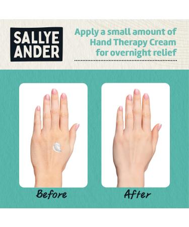 Sallye Ander Heavy Duty Hand Therapy Cream 2oz - Best Hand Cream for Dry Cracked Hands - Repair & Moisturize Dry Skin with Natural Essential Oils - For Men & Women - Buy Online on SooperMarket.com