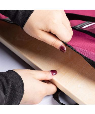 Large 24x36 Inch Art Portfolio Bag - Lightweight Poster Storage with Handle and Zipper - Ideal for Sketching and Drawing - Red - Buy Online on SooperMarket.com