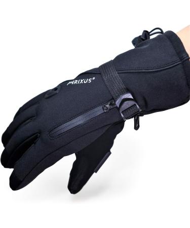 PHRIXUS Mens & Womens Ski Gloves Waterproof Winter Warm 3M Thinsulate Skiing & Snow Gloves Snowboard Snowmobile Gloves Winter Cold Weather Windproof Gloves Large Black - Buy Online on SooperMarket.com