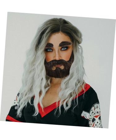 Gogogmee 1 Set Beard Dress up Grey Santa Claus Beard Cosplay Carnival Beard False Facial - Buy Online on SooperMarket.com