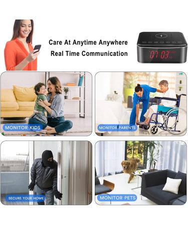 YuanFan Hidden Spy Camera with Video in Alarm Clock - Black - Buy Online on SooperMarket.com