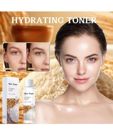 Trendyfave Rice Toner for Face Skincare Rice Water Sooths Skin Anti-Wrinkle Care Natural Rice Face Hydrating Toner Natural Glow Essence Toning Solution with Rice Extract for All Skin Type - Buy Online on SooperMarket.com