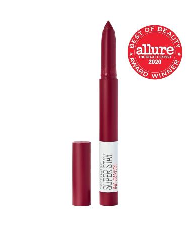 Maybelline Super Stay Ink Crayon Lipstick in Make It Happen Berry Red - Longwear Matte Lip Crayon with Precision Tip - 8Hrs Wear - 0.04 oz - Buy Online on SooperMarket.com