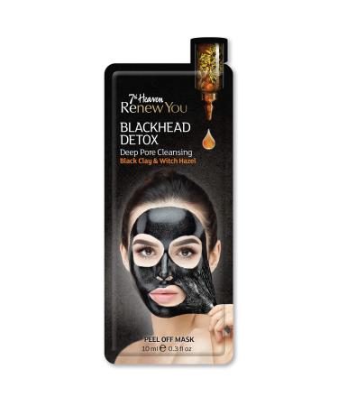 7th Heaven Renew You Blackhead Detox Deep Pore Cleansing Peel Off Mask Black Clay and Witch Hazel 0.021 Kg