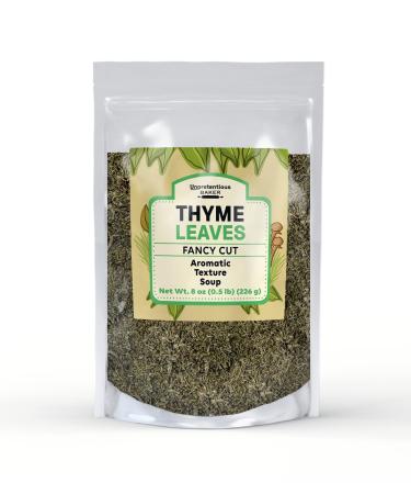 Thyme Leaves By Unpretentious Baker, 8 oz, Fancy Cut, Traditional Seasoning 8 Ounces