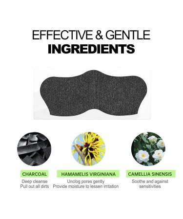 JVR Nose Strips for Blackhead Removal | Deep Cleansing Pore Strips with Charcoal & Witch Hazel | 10 Count for Oily Skin - Buy Online on SooperMarket.com