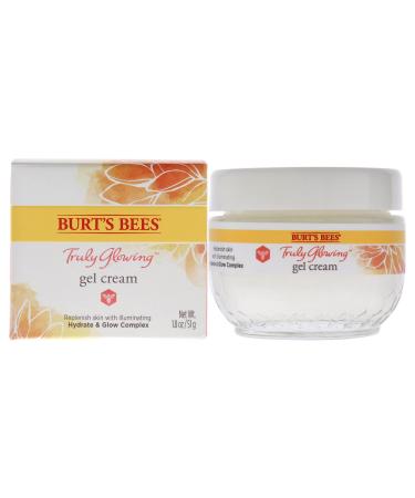 Burt's Bees Truly Glowing Replenishing Gel Cream  Moisturizer with Hydrate and Glow Complex for Normal and Combination Skin  1.8 Fluid Ounces