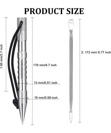 Stainless Steel FID Set Paracord Stitching Set Paracord FID Marlinspike Set Including Paracord Stitching Lacing Stitching Needles and Smoothing Tool Knotter Tools for Leather Paracord Work - Buy Online on SooperMarket.com