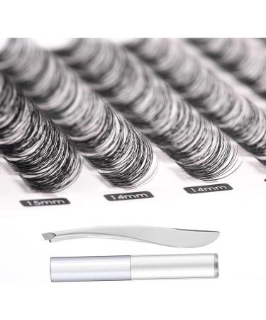 SISILILY Individual Lashes Cluster Kit | 90 Pcs Reusable 3D Eyelash Extension DIY Set | Soft Natural C CC D Curl Individual Eyelashes | Includes Eyelash Glue | 10/12/14/15/16mm Length | DM04 White - Buy Online on SooperMarket.com