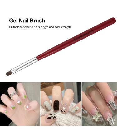 Tevkmuzz 6 PCS Nail Art Brushes Set - Nail Extension Gel, Dotting Pen, Liner Brush - Ideal for Gel Polish & Nail Design - Buy Online on SooperMarket.com