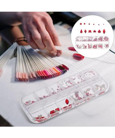 Minkissy 1 Box Nail Art Accessories Nail Metal Diy Accessories for Nail Nails Gems Nail Art Gems Crystal Nail Gems Metal Nail Jewelry Nail Crystals Nail Jewels Red Resin Boxed Shaped Drill - Buy Online on SooperMarket.com