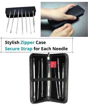 SAVBIN 7-Piece Blackhead Extraction Kit for Nose & Face - Professional Comedone & Pimple Remover Tool Set - Buy Online on SooperMarket.com