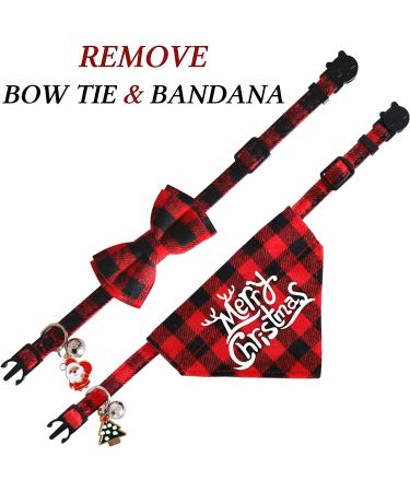 STMK Holiday Cat Bandana Collar with Bell - Festive Christmas, Thanksgiving, Halloween Design for Cats and Kittens - Buy Online on SooperMarket.com