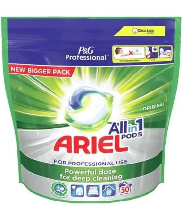 Ariel Professional Liquipods All in One Regular 2x50 Pods (Pack of 2) 100 Washes - Buy Online on SooperMarket.com