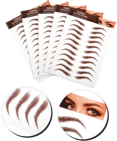 CANIGHT 5 Sheets authentic eyebrow sticker eyebrow stickers shaping eyebrow stickers costume - Buy Online on SooperMarket.com