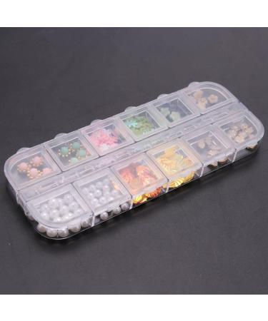 Lanlousy 3D Shape New Nail Clear Nail Pearl Diy Nail Art Decorations Rhinestone Manicure Tools 13# - Buy Online on SooperMarket.com