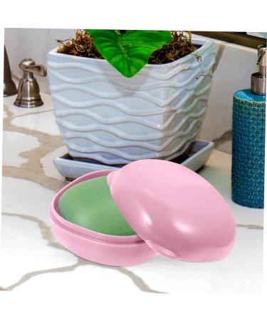 Anneome 2pcs Soap Box Bathroom Soap Holder Container with Lid Plastic Containers Soap Bar Bathroom Supplies Bar Soap Holder To Go Shower Soap Container Pink or Travel Soap Dish With Cover Pink 11.5X8X5CM - Buy Online on SooperMarket.com