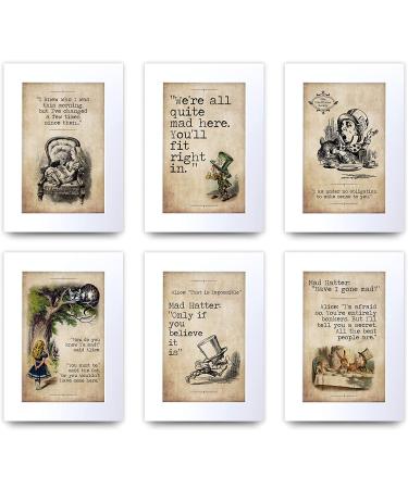 HWC Trading A4 Alice in Wonderland All 6 Designs Gifts For Decorating Your New Born Baby's Room - A4