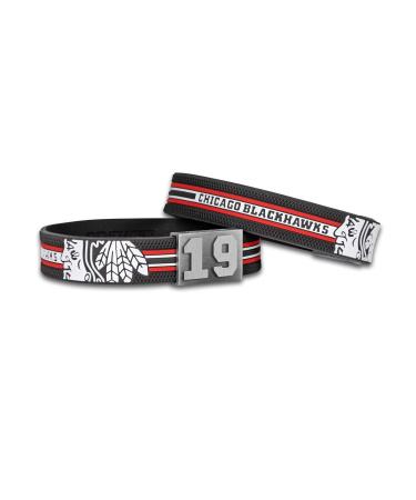 Brayce Chicago Blackhawk's bracelet with your jersey number 00-99 i ice hockey pure with the NHL chicago jersey on the wrist & hand-made