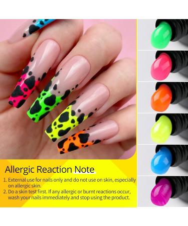 Ur Sugar Polygel Set Neon - 6 Color Nail Extension Gel Tubes | Green & Yellow Builder Gel for Perfect Nails | International Shipping Available - Buy Online on SooperMarket.com