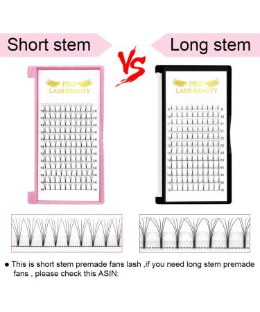 Buy 5D-C-07-Mix Short Stem Eyelash Extensions | Volume Eyelashes 0.07 C Curl | International Shipping Available | 8-14 mm - Buy Online on SooperMarket.com