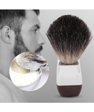 Professional Men's Shaving Brush - Portable Stainless Steel Handle for Home & Salon Use | Best Travel Razor Brush - Buy Online on SooperMarket.com