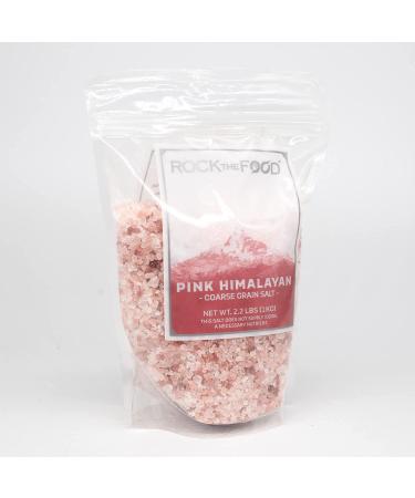 Rock The Food Pink Himalayan Salt 2.2 lb. Bag - Coarse Grain Table Salt for Grinders or Spice Jars - Buy Online on SooperMarket.com