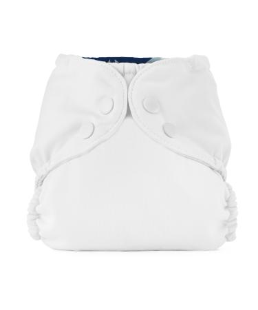 Esembly Cloth Nappy Outer Waterproof Cloth Nappy Cover Swim Nappy Leak-Proof and Breathable Layer Over Prefolds Flats or Fitteds Reusable Nappy with Popper Size 2 (18-35lbs) Sea Salt Size 2 Sea Salt