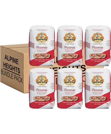 Alpine Heights Bundle Pack - Caputo Pizzeria Flour Premium Italian Type '00' Flour 1kg - Pack of 6