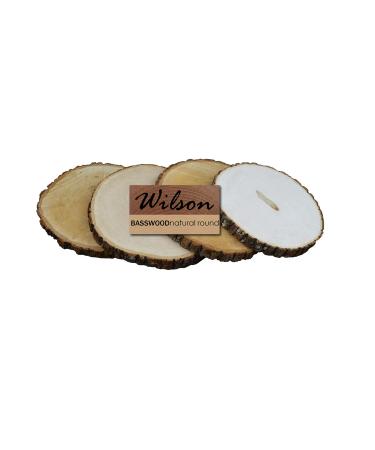 Wilson Natural Basswood Round 9-12 Inches  4 Pieces 9-12