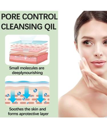 FunnAura 100ml Pore Control Cleansing Oil Mild Refreshing Blackhead Remover Cleansing Oil for Face all Skin Types - Buy Online on SooperMarket.com