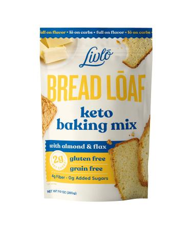 Livlo Bread Loaf Keto Baking Mix With Almond & Flax 9.9 oz (280 g)
