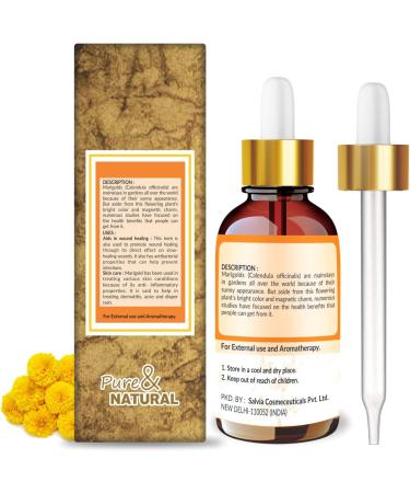 Crysalis Yellow Marigold (Calendula Officinalis) Oil |100% Pure & Natural Undiluted Oil Organic Standard/Steam Distilled Oil (50ml_dropper) - Buy Online on SooperMarket.com