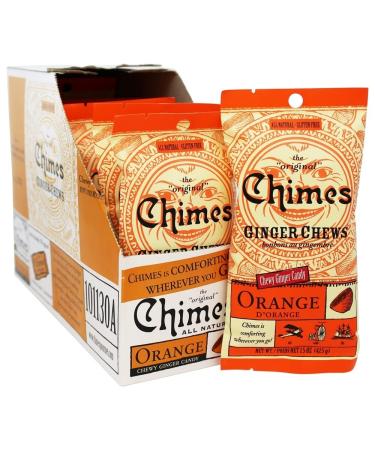 Chimes Ginger Chews 1.5 Oz. - Pack of 3 (Orange) Orange 1.5 Ounce (Pack of 3)