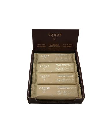 Carob and Milk Snack | Gluten-free and Sugar-free | Pack of 20 Units (20 x 36g)