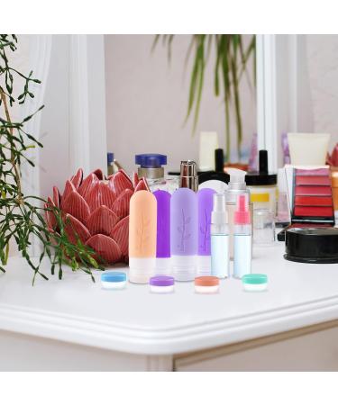 Vexillic 16-Piece Silicone Travel Bottles Set - 90ml BPA-Free Shampoo & Gel Containers - Perfect for Travel - Buy Online on SooperMarket.com
