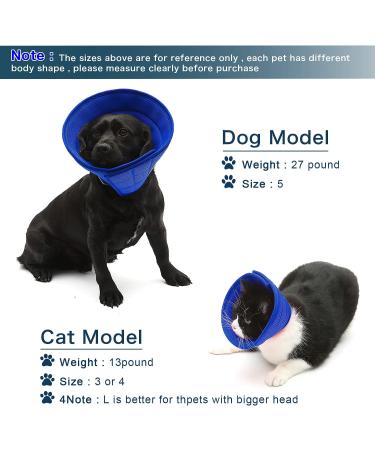 Breathable Mesh Elizabethan Collar Size 6 Blue - Adjustable E-collar for Dogs, Cats, Rabbit - Quicker Healing, Anti-Bite/Lick - Easy Eat/Drink - Buy Online on SooperMarket.com