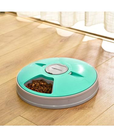 Amazon Basics Automatic Pet Feeder - 6 Portions Teal - Buy Online on SooperMarket.com