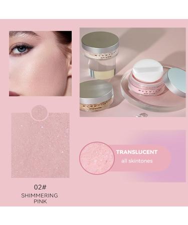 Pink Translucent Setting Powder | Long-Lasting Waterproof Shimmer for All Skin Types - Buy Online on SooperMarket.com
