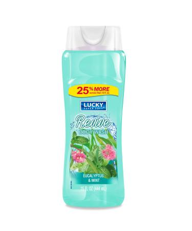 Lucky Super Soft Body Wash Eucalyptus Mint 15 Ounce