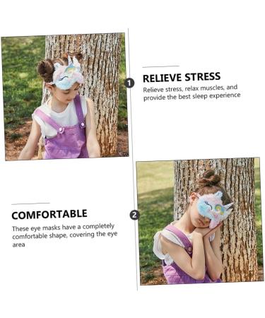 3pcs Unicorn Eye Patch Set - Travel and Sleeping Eye Mask, Animal Eye Shades and Blindfold for Chrismas Gifts - Buy Online on SooperMarket.com