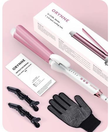 ORYNNE 1.25 Inch Curling Iron with Long Barrel for Loose Curls | Ionic Technology | Far-Infrared Heat | Ceramic Wand with Temp Control | Fast Heating, Automatic Shut Off | 60 Min Timer - Buy Online on SooperMarket.com