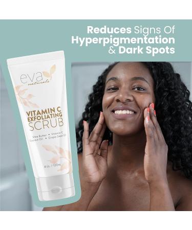 Eva Naturals Vitamin C Exfoliating Scrub - Clear and Cleanse Your Face with this Facial Exfoliator - Buy Online on SooperMarket.com